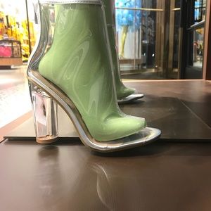 Clear Statement Booties